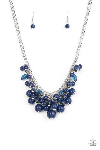 Broadway Bustle - blue - Paparazzi necklace