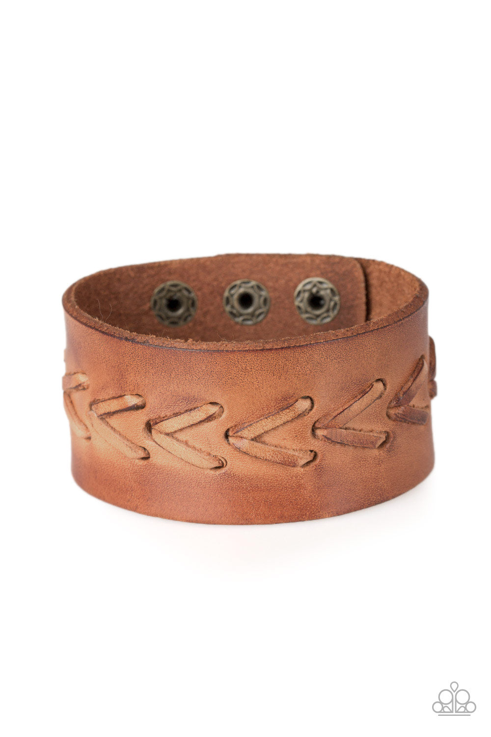 Bronco Bravado - brown - Paparazzi MENS bracelet