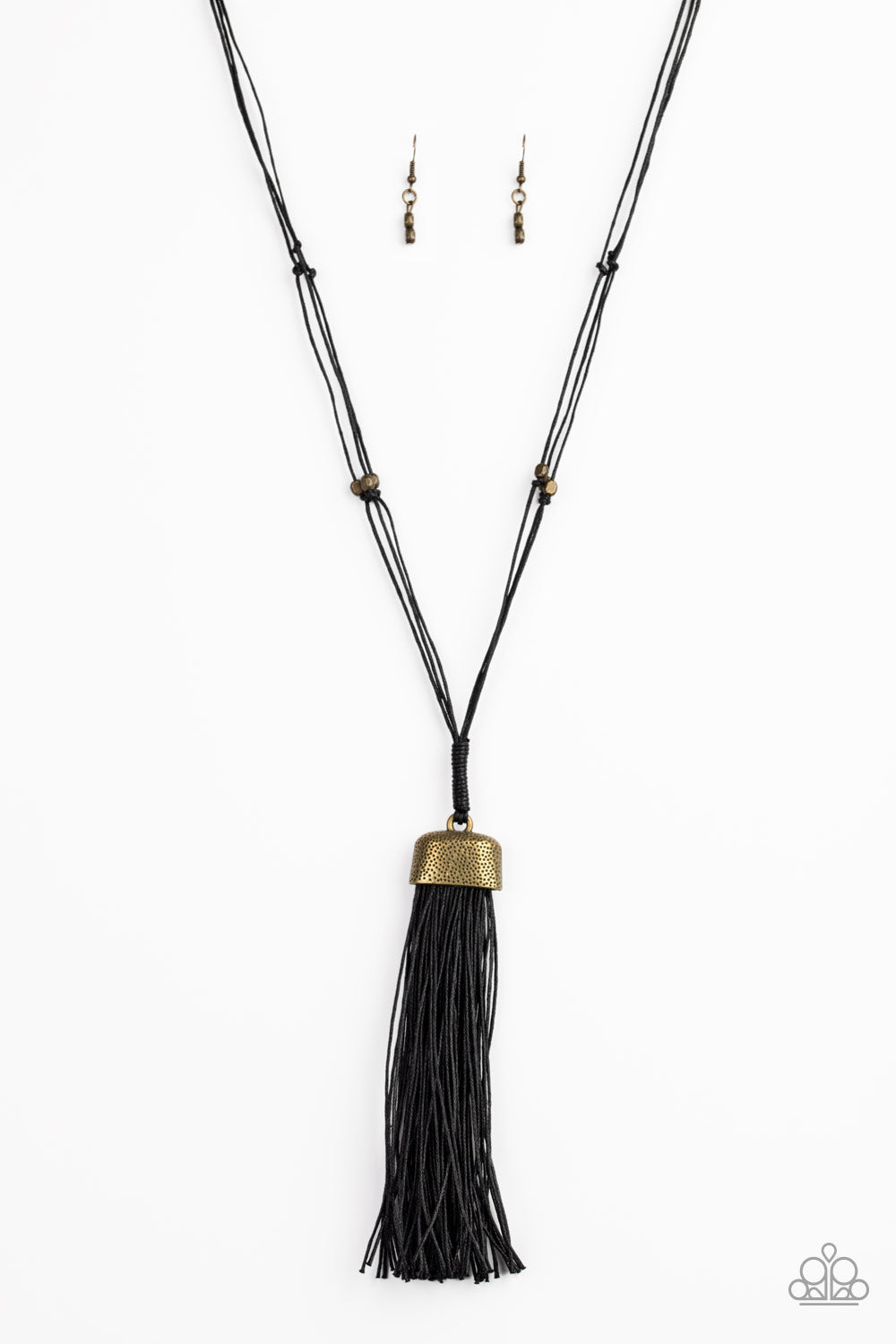 Brush It Off - brass - Paparazzi necklace