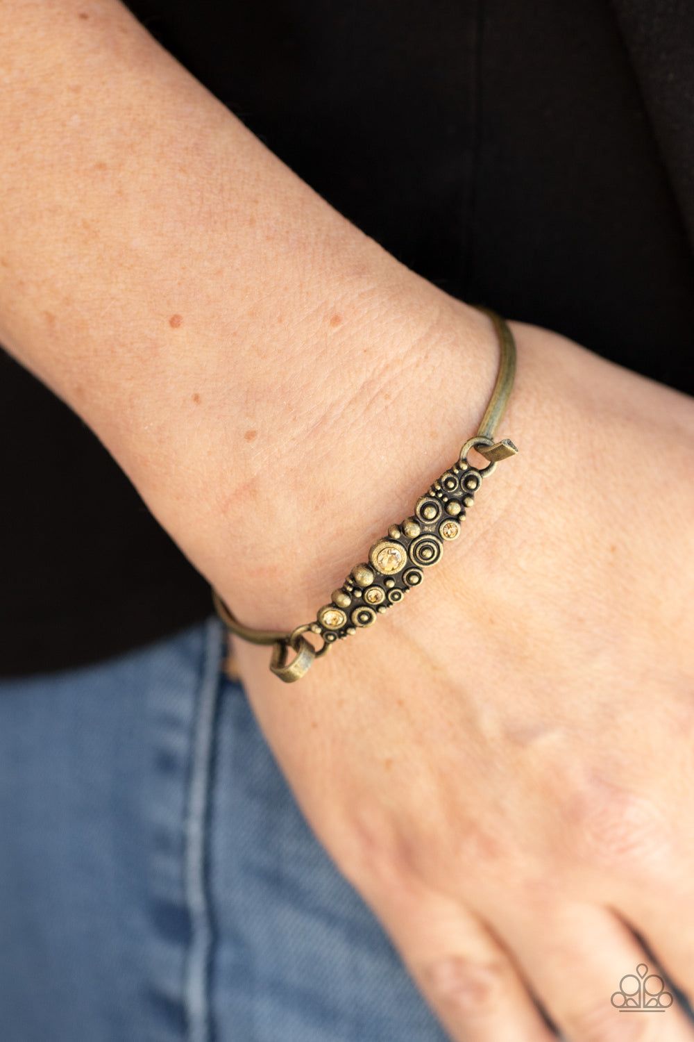 Bubbling Whimsy - brass - Paparazzi bracelet