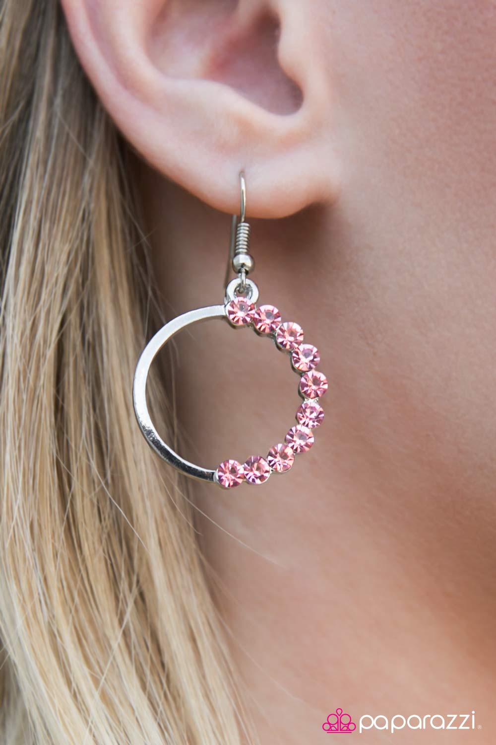 Bubbly Personality - Pink - Paparazzi earrings