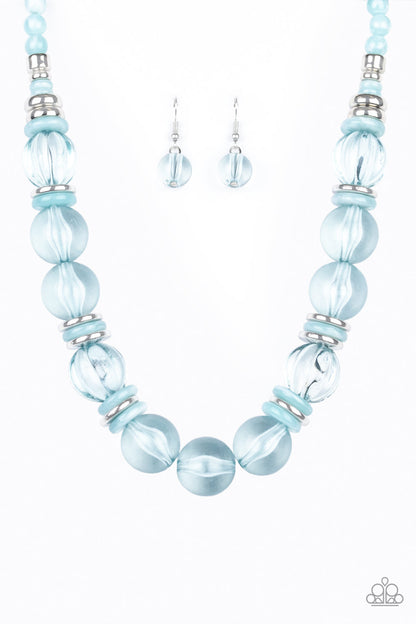 Bubbly Beauty - blue - Paparazzi necklace