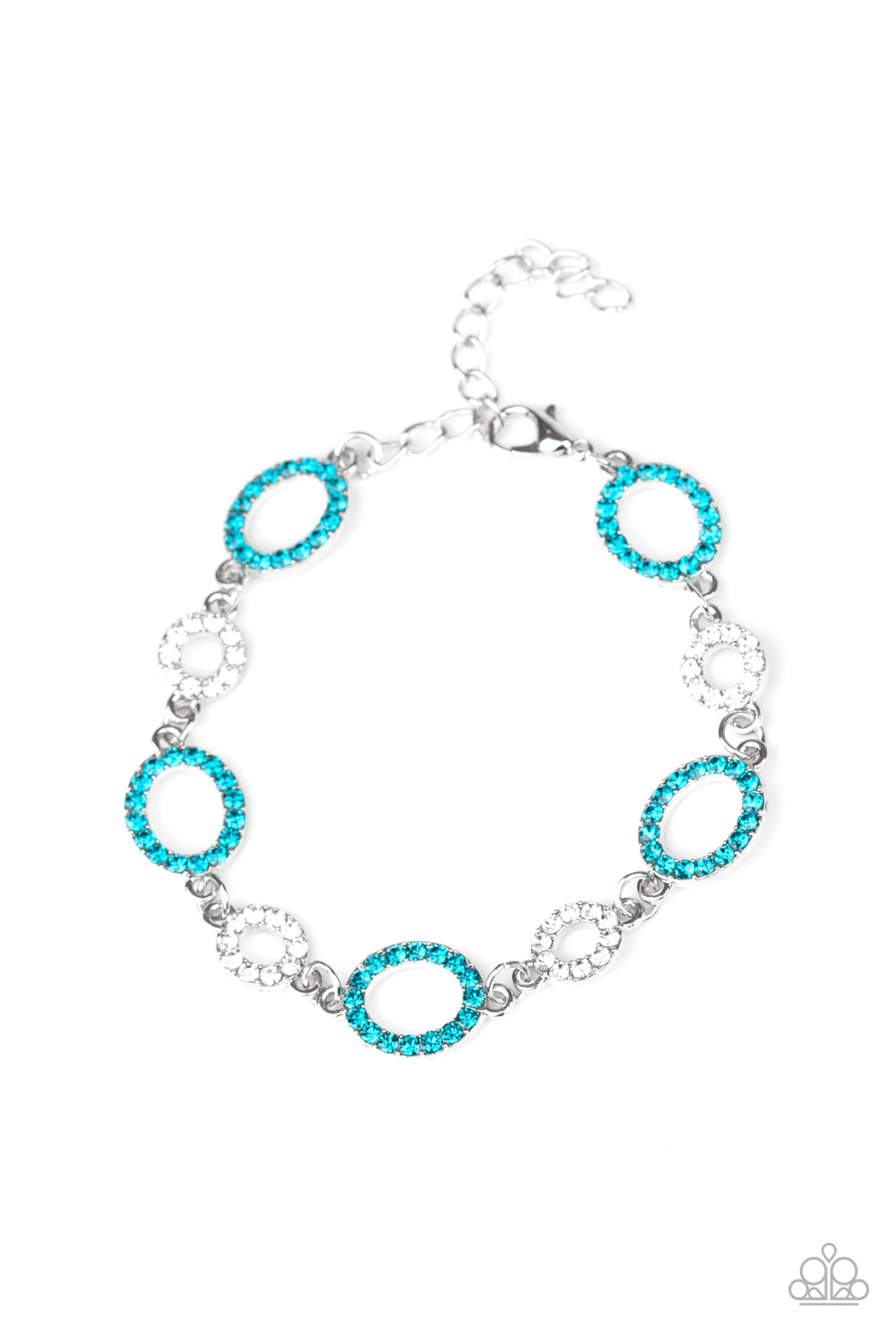 Bubbly Bedazzle - blue - Paparazzi bracelet