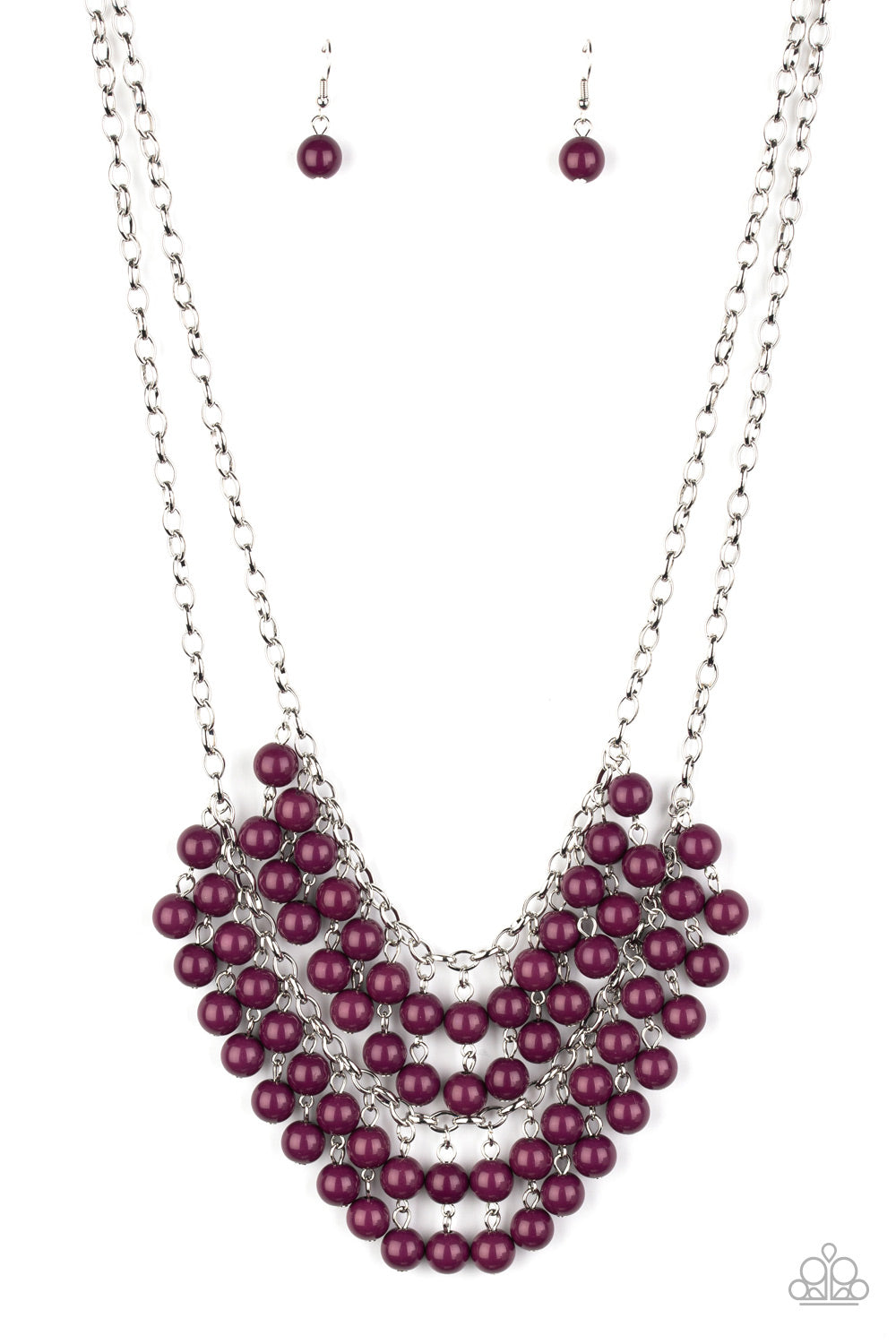 Bubbly Boardwalk - purple - Paparazzi necklace