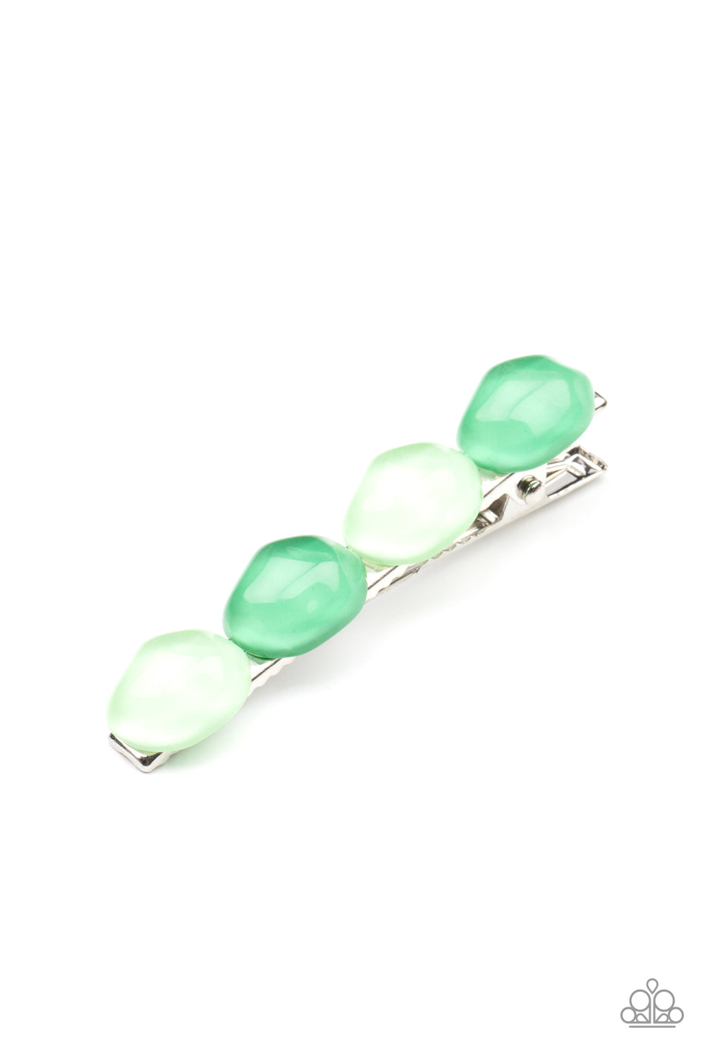 Bubbly Reflections - green - Paparazzi hair clip