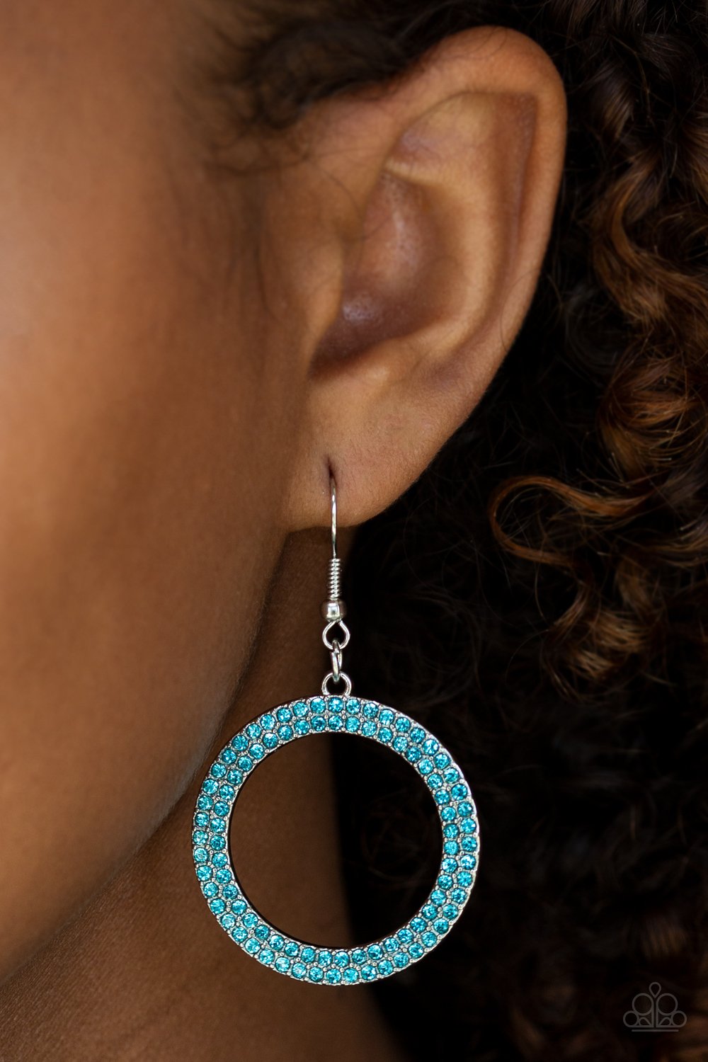 Bubbly Babe - blue - Paparazzi earrings