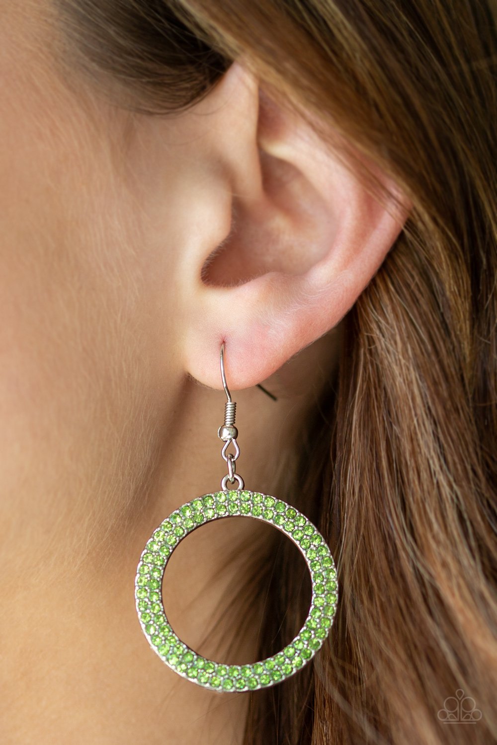 Bubbly Babe - green - Paparazzi earrings