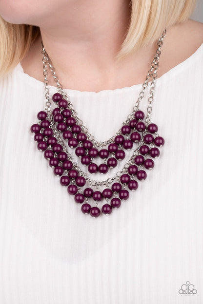 Bubbly Boardwalk - purple - Paparazzi necklace