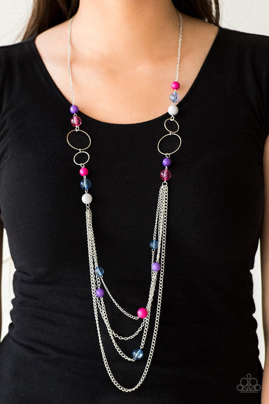 Bubbly Bright-multi-Paparazzi necklace