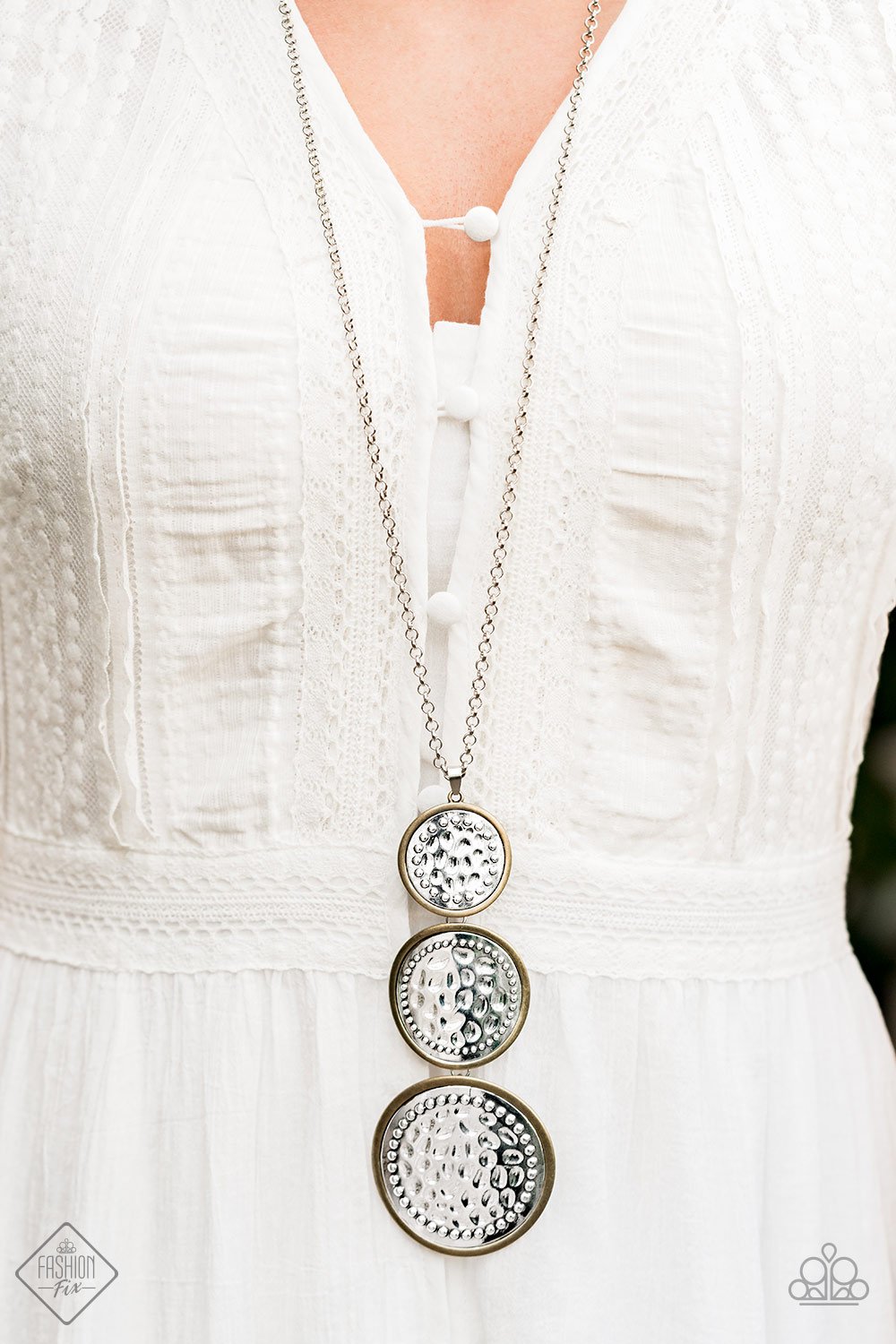 Buckle Down-multi-Paparazzi necklace