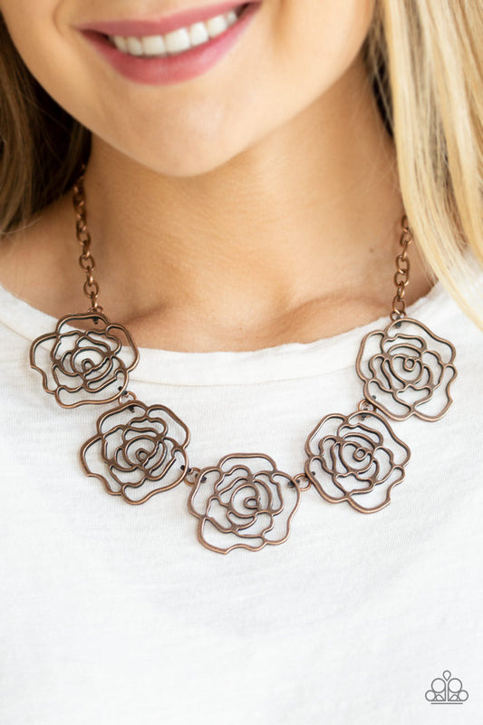 Budding Beauty - copper - Paparazzi necklace