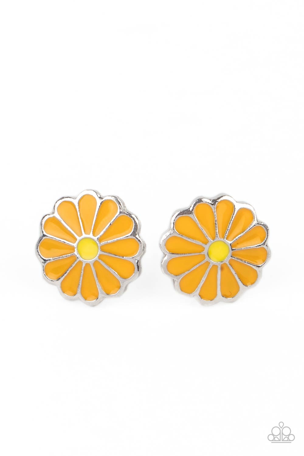 Budding Out - orange - Paparazzi earrings