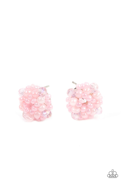 Bunches of Bubbly - pink - Paparazzi earrings