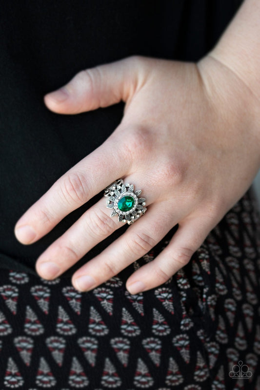 Burn Bright-green-Paparazzi ring