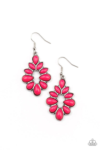 Burst Into Teardrops - pink - Paparazzi earrings