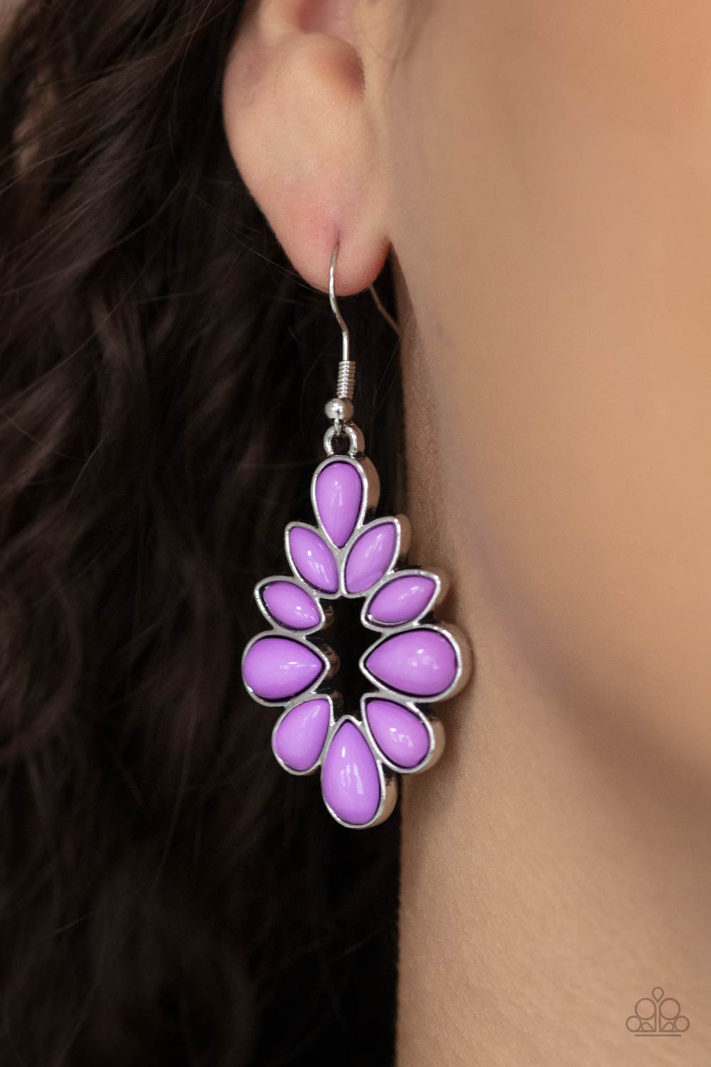 Burst Into TEARDROPS - purple - Paparazzi earrings