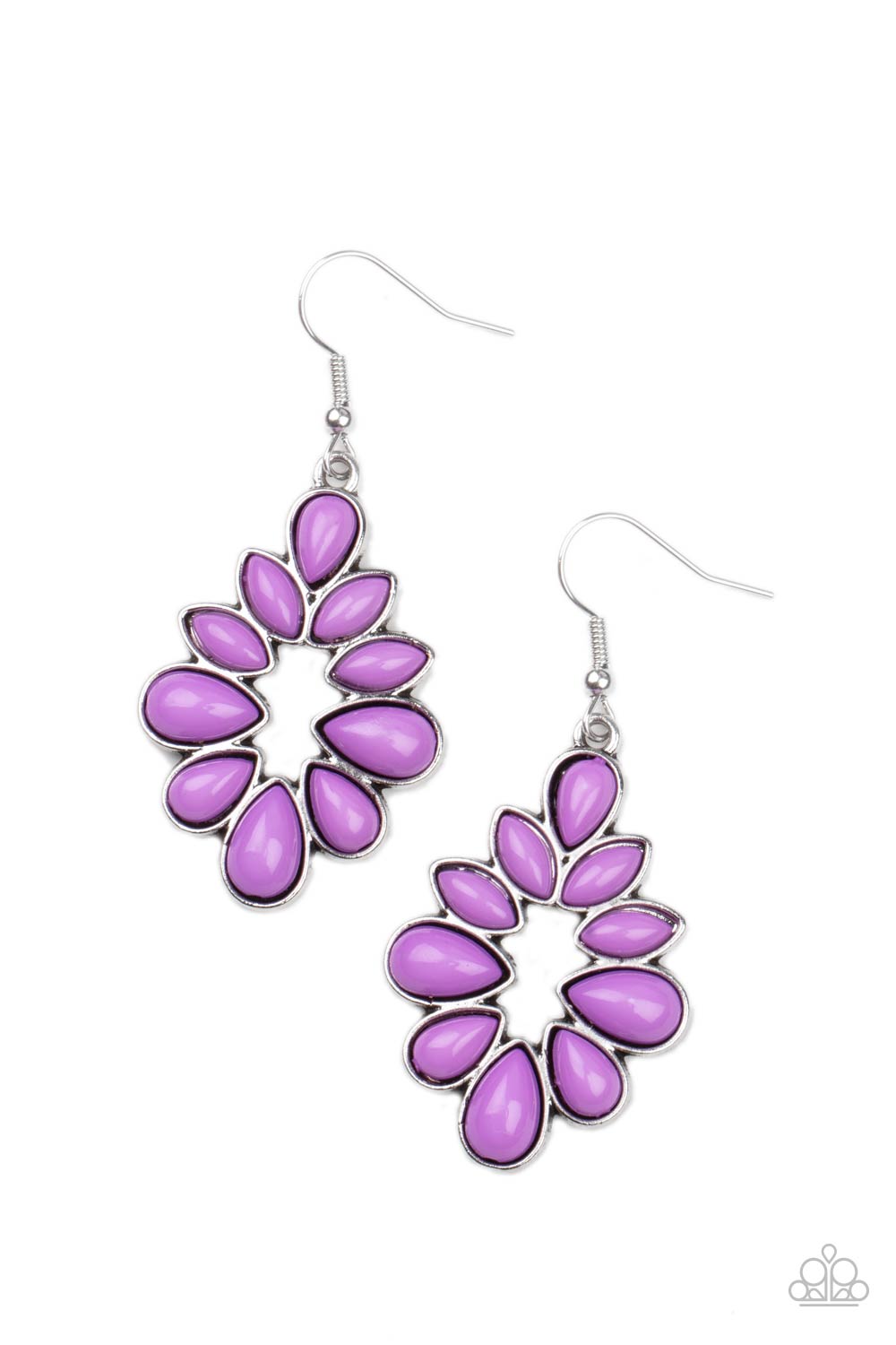 Burst Into TEARDROPS - purple - Paparazzi earrings