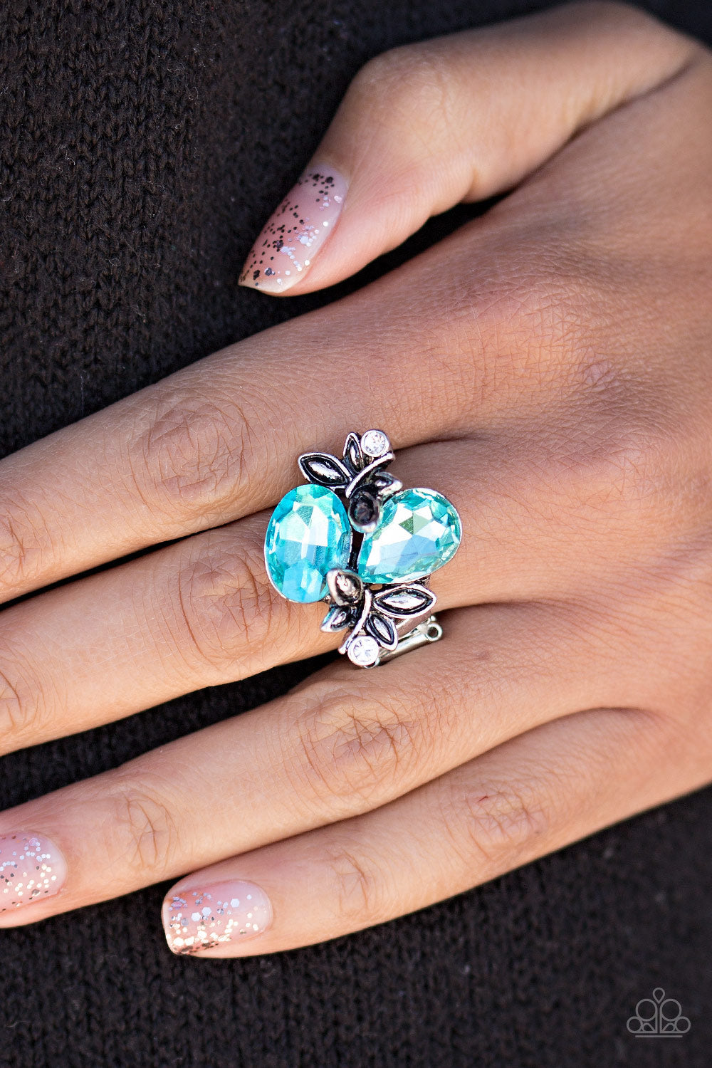 Butterfly Buoyancy - blue - Paparazzi ring