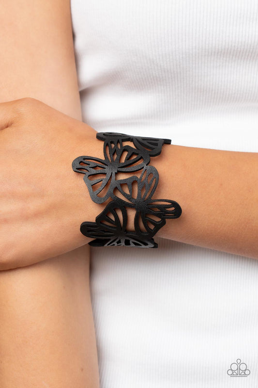 Butterfly Breeze - black - Paparazzi bracelet