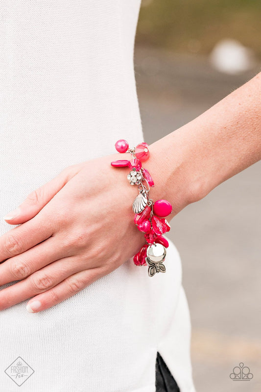 Buzzing Beauty Queen-pink-Paparazzi bracelet