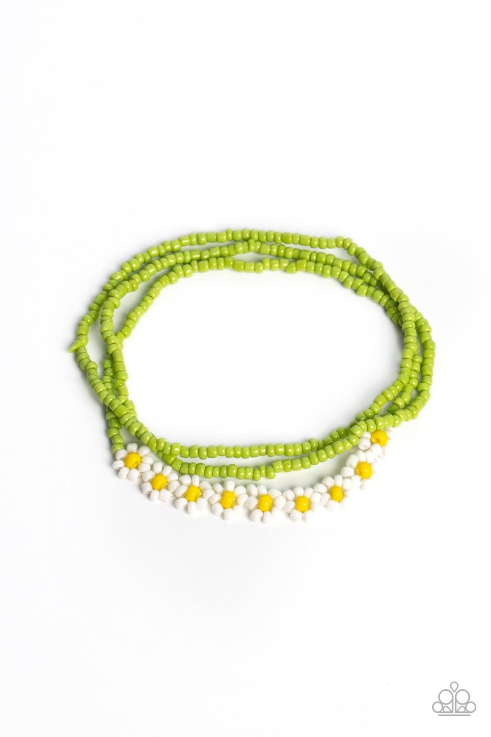 Buzzworthy Botanicals - white - Paparazzi bracelet