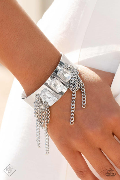 CHAIN Showers - white - Paparazzi bracelet