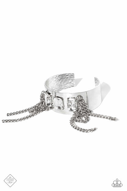 CHAIN Showers - white - Paparazzi bracelet