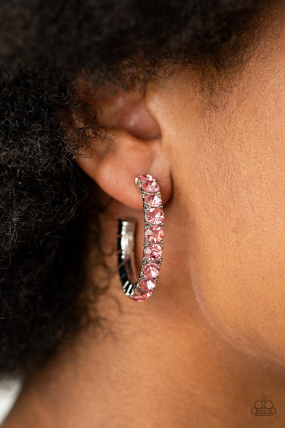 CLASSY is in Session - pink - Paparazzi earrings