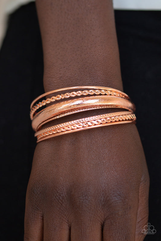 CLIQUE Here - copper - Paparazzi bracelet
