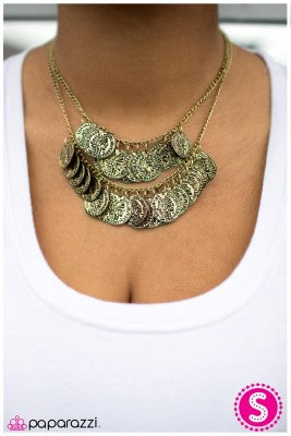 COIN Artist - Brass - Paparazzi necklace