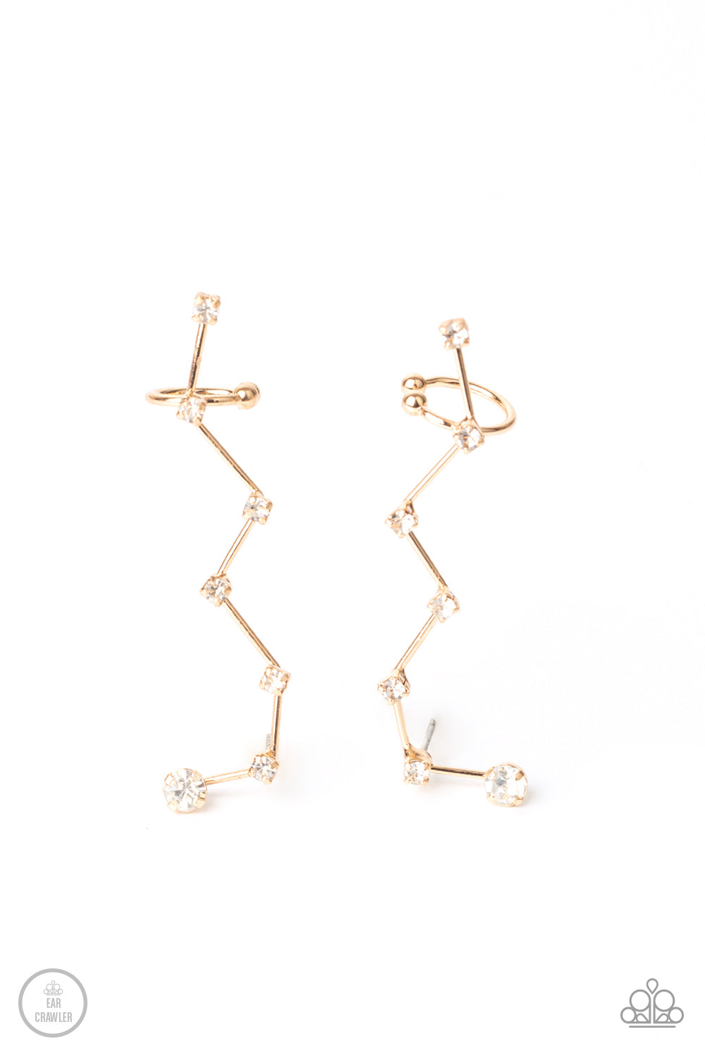 CONSTELLATION Prize - gold -Paparazzi earrings