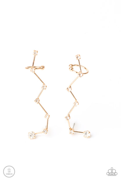 CONSTELLATION Prize - gold -Paparazzi earrings
