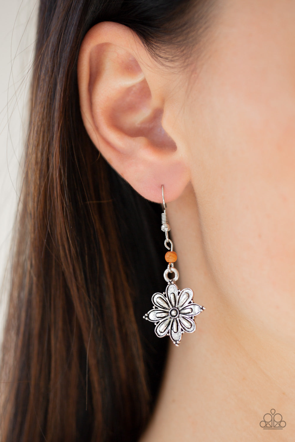 Cactus Blossom - orange - Paparazzi earrings