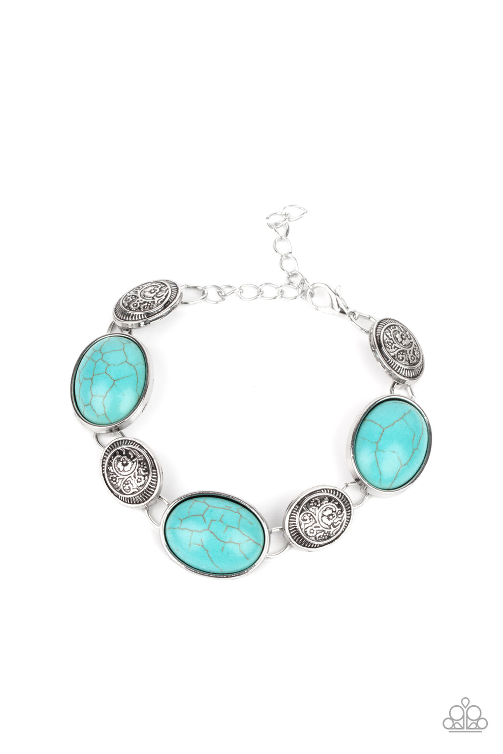 Cactus Country - blue - Paparazzi bracelet – JewelryBlingThing