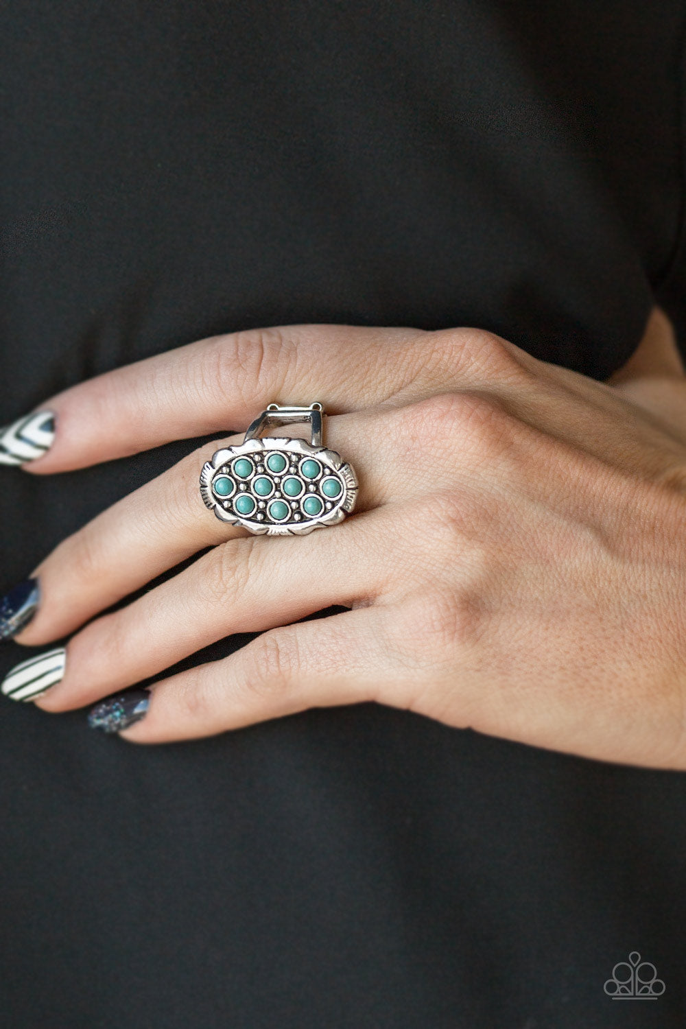 Cactus Garden - blue - Paparazzi ring