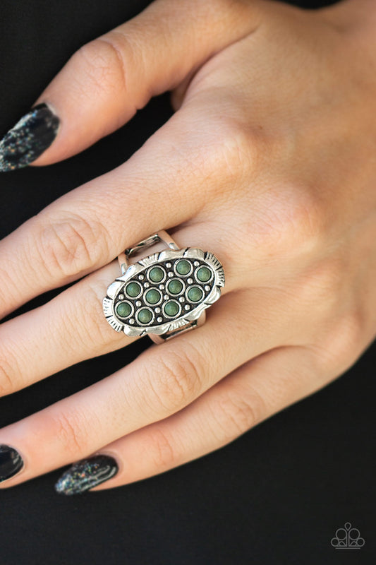 Cactus Garden - green - Paparazzi ring