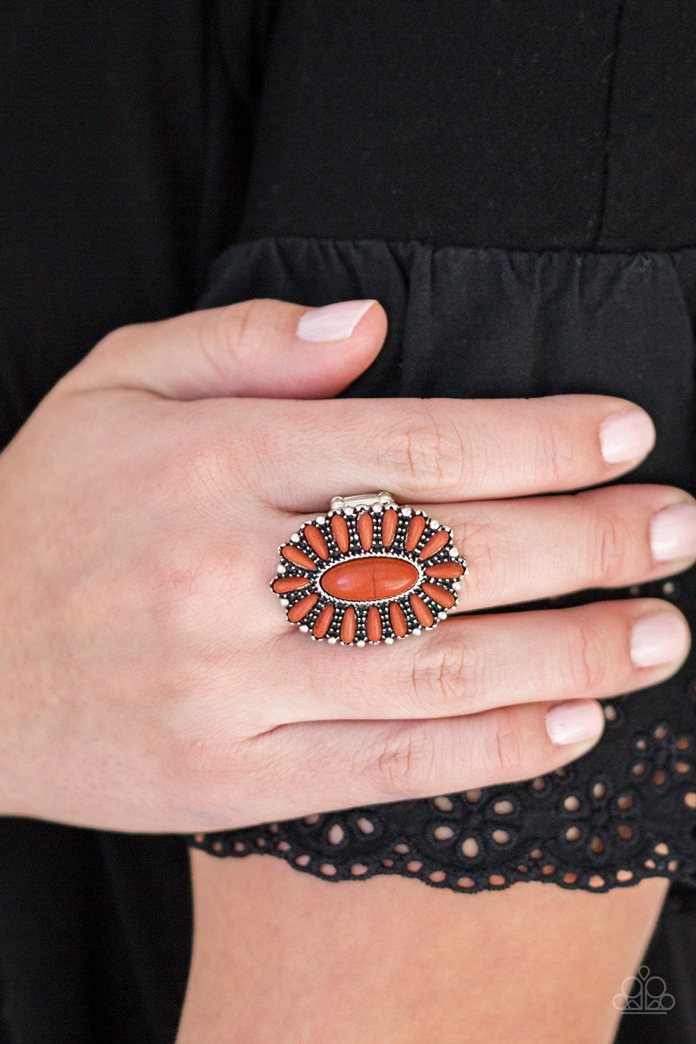 Cactus Cabana - orange - Paparazzi ring