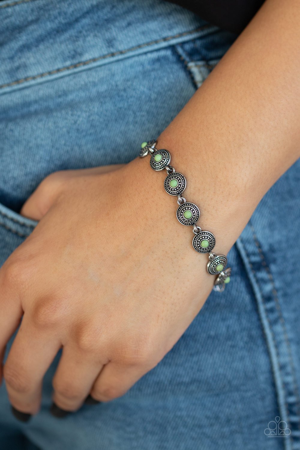 Cactus Paradise-green-Paparazzi bracelet