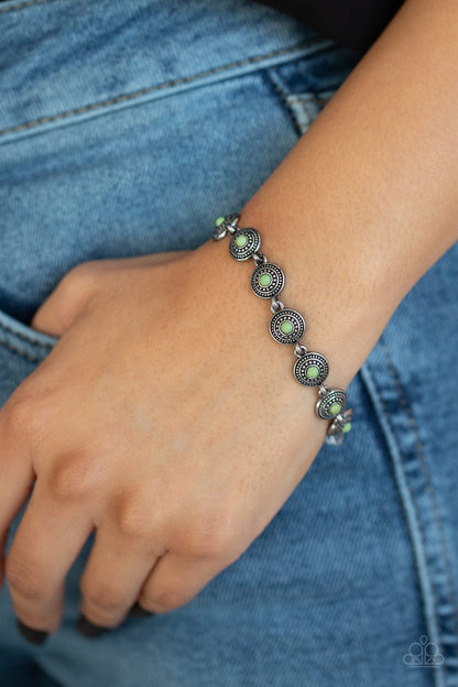 Cactus Paradise-green-Paparazzi bracelet