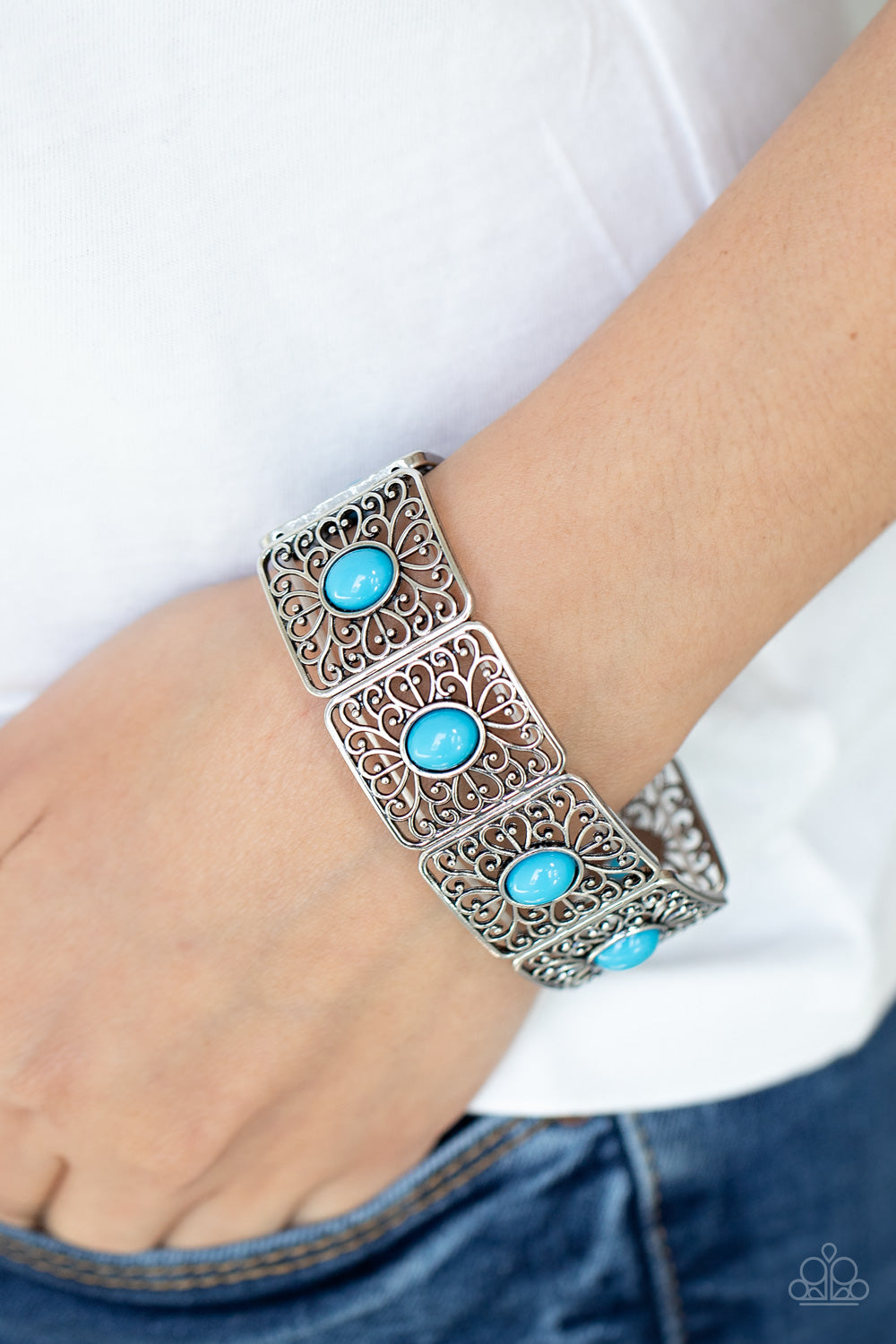 Cakewalk Dancing - blue - Paparazzi bracelet