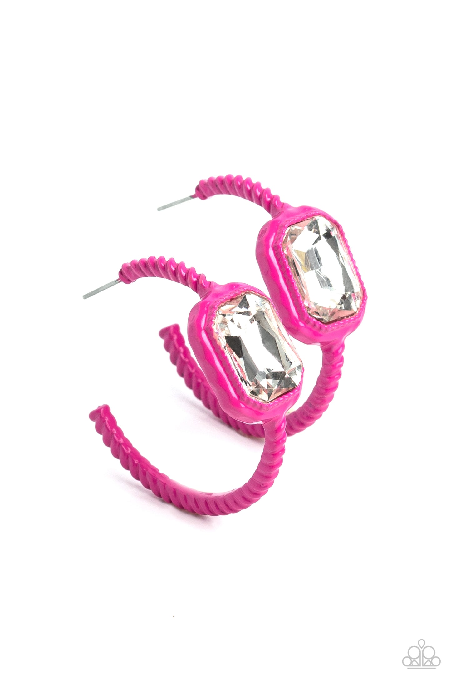 Call Me TRENDY - pink - Paparazzi earrings