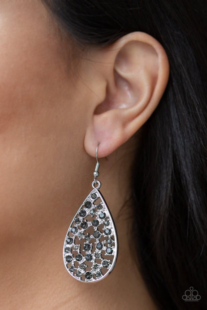 Call Me Ms. Universe-silver-Paparazzi earrings