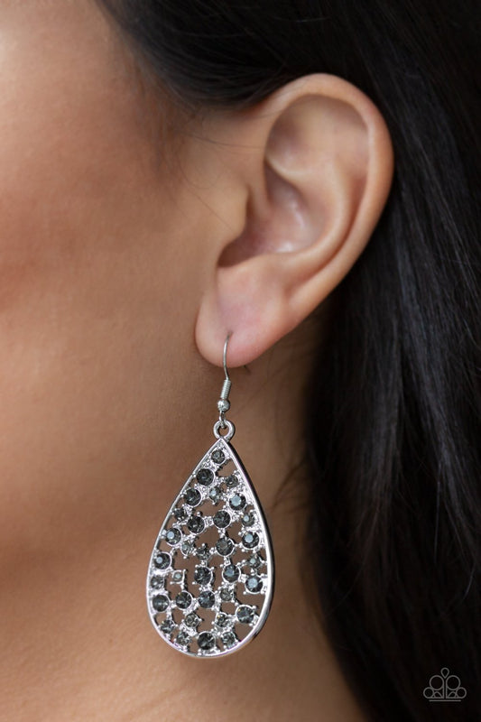 Call Me Ms. Universe-silver-Paparazzi earrings