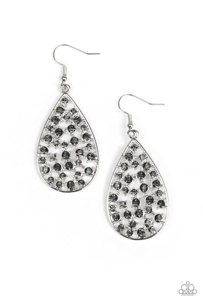 Call Me Ms. Universe - silver - Paparazzi earrings