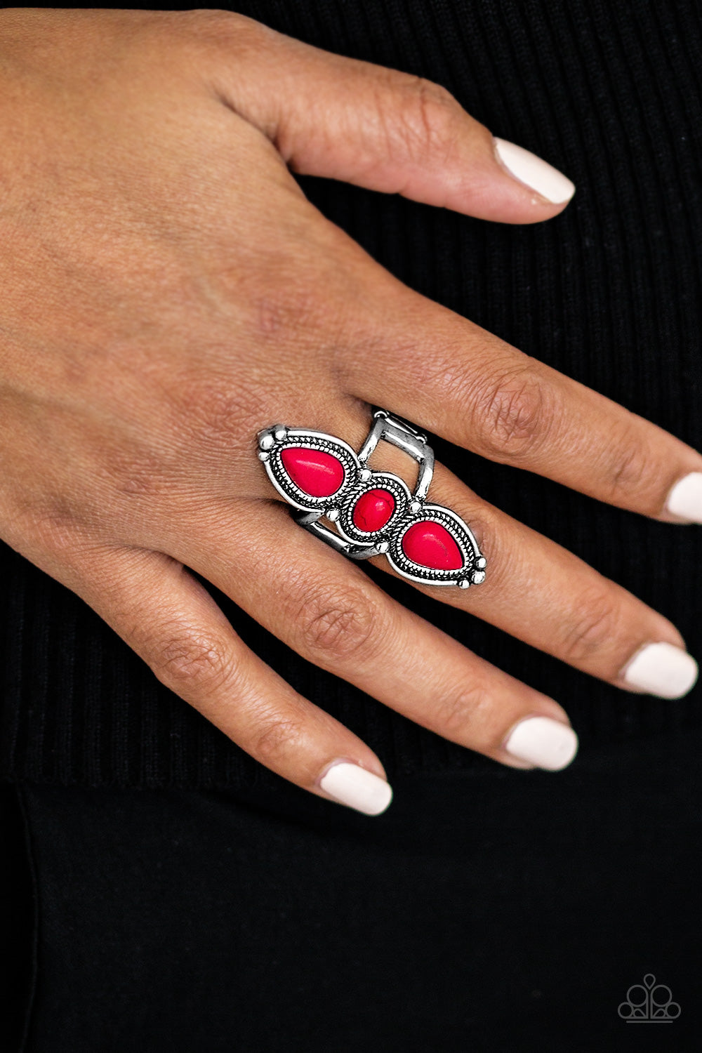 Calling All Chiefs - red - Paparazzi ring