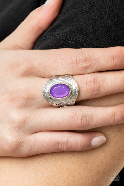 Calm And Classy - purple - Paparazzi ring