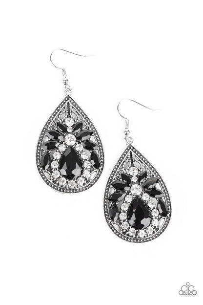 Candlelight Sparkle - black - Paparazzi earrings