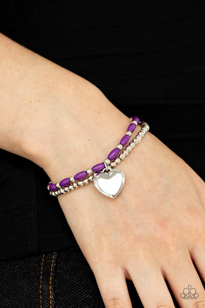 Candy Gram - purple - Paparazzi bracelet