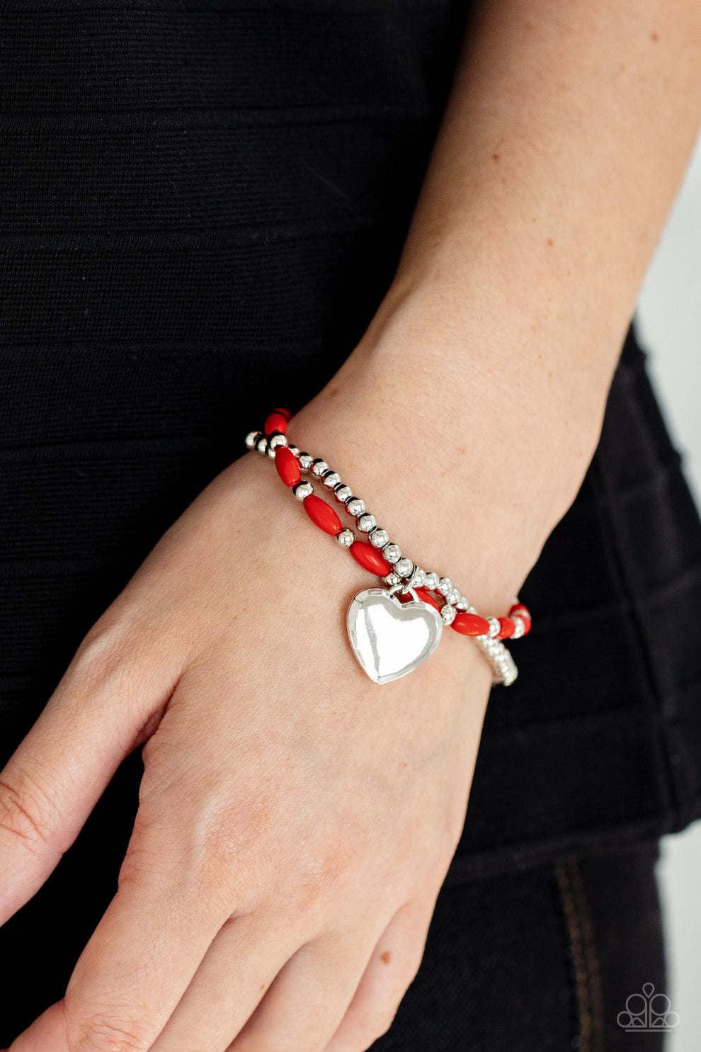 Candy Gram red Paparazzi bracelet JewelryBlingThing