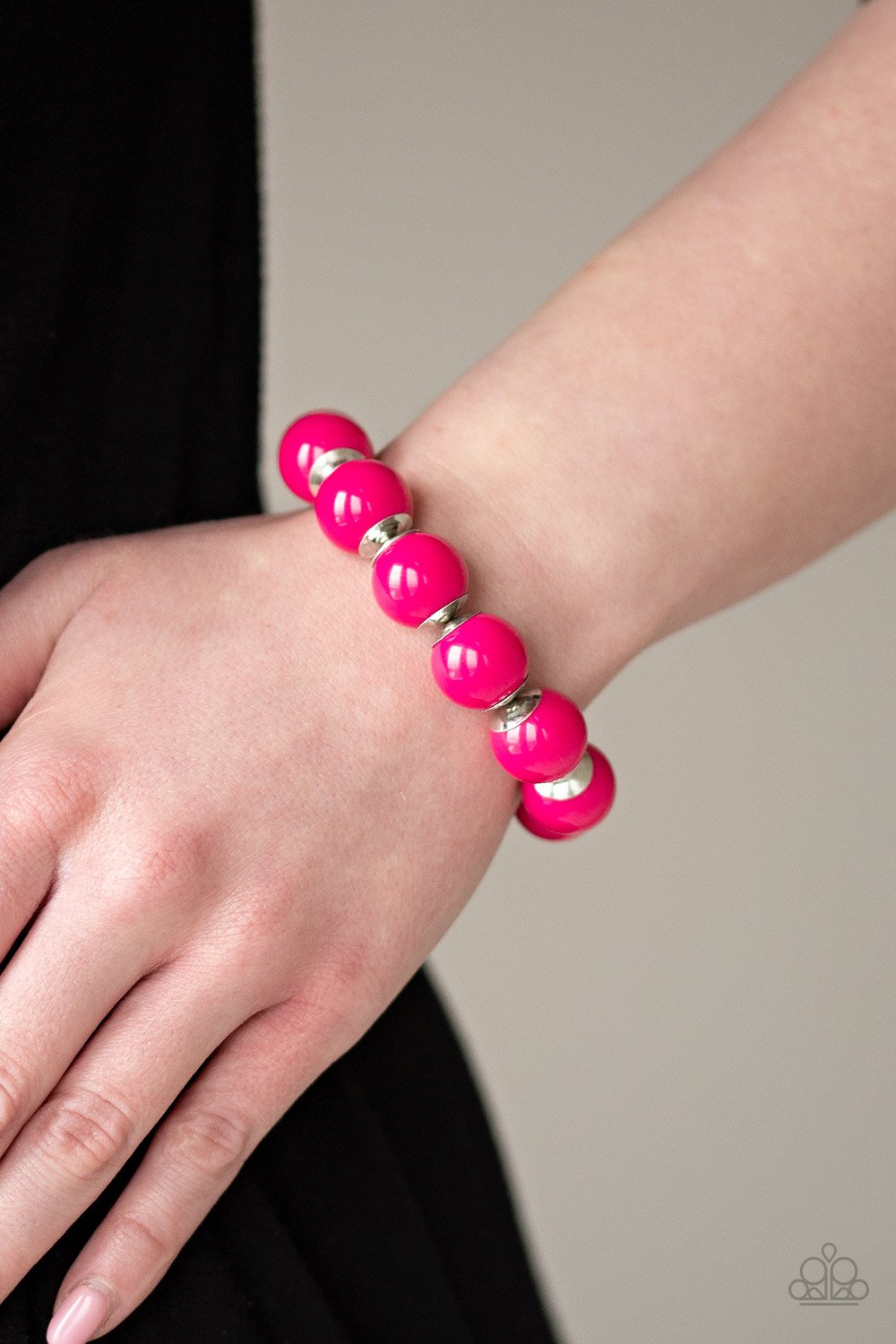 Candy Shop Sweetheart-pink-Paparazzi bracelet